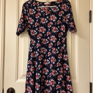 Forever 21 short sleeve print dress